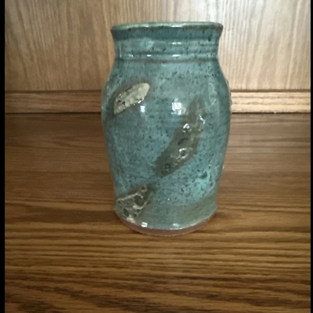 Vintage Studio Pottery Vase Organic Modern Intentional Rugged Primitive Design